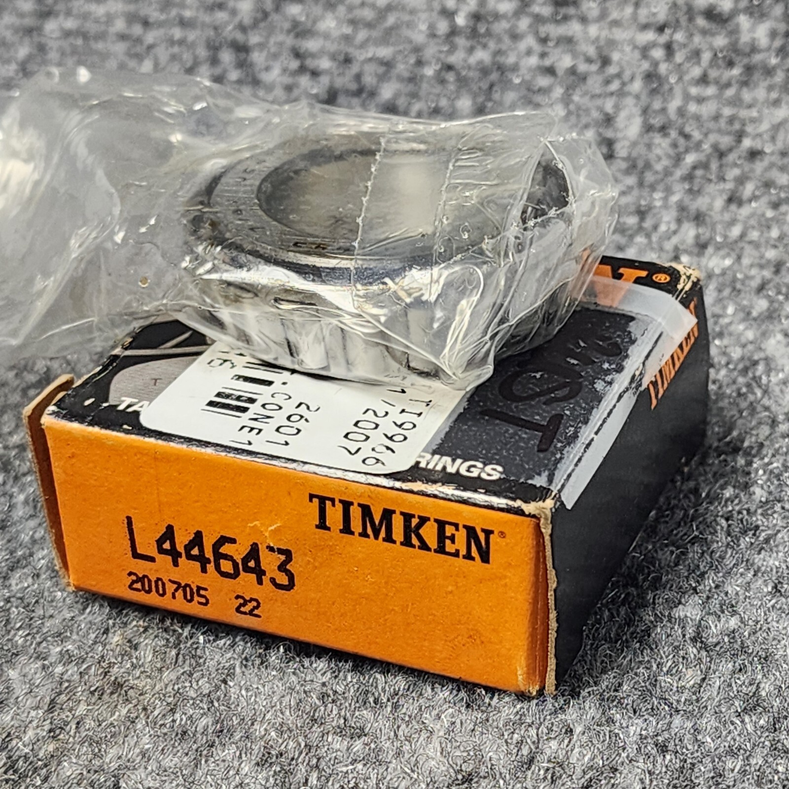 New Timken L44643 / L44643 20024 Tapered Roller Bearing Cone ( Rust )