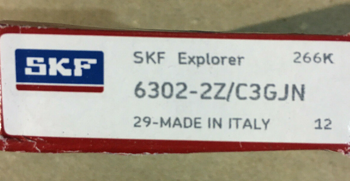 SKF EXPLORER 6302-2Z/C3GJN BEARINGS SHIELDED 15MM X 42MM X 13MM
