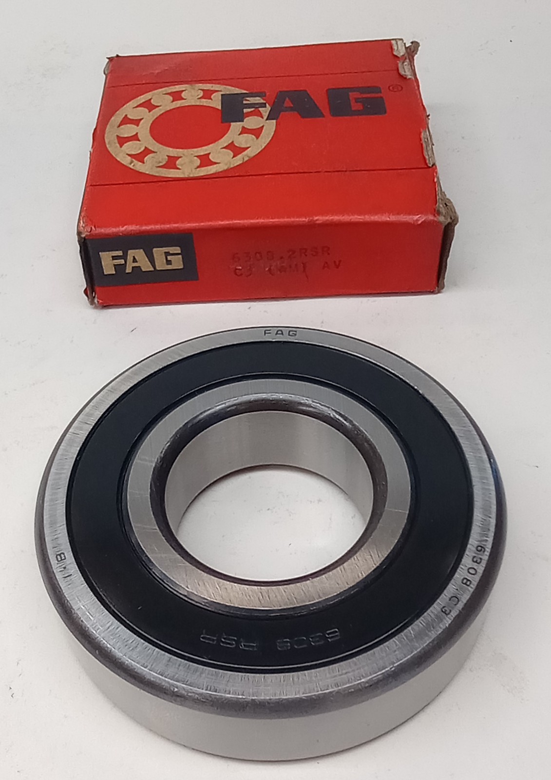 FAG 6308-2RSR-C3 Ball Bearing Deep Groove 40 x 90 x 23mm 63082RSRC3 Double Seal