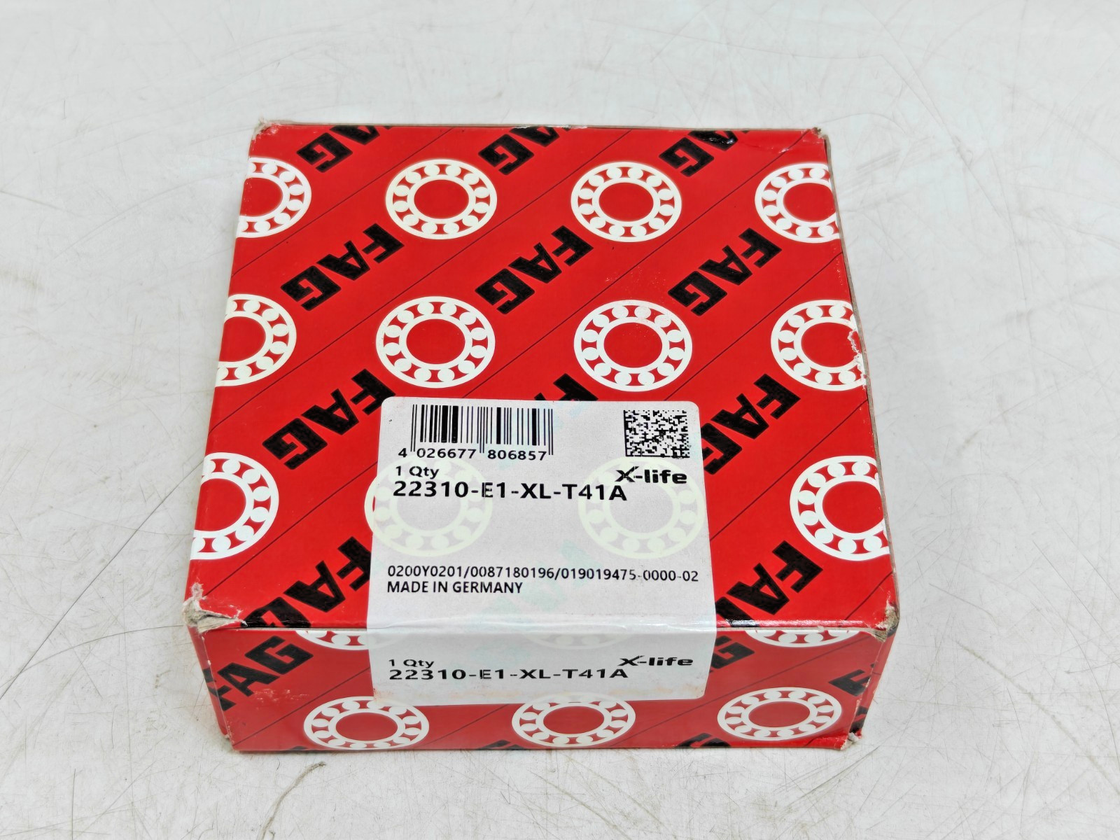 22310 E1 XL T41A FAG Spherical Roller Bearing 22310-E1-XL-T41A / 22310E/VA405