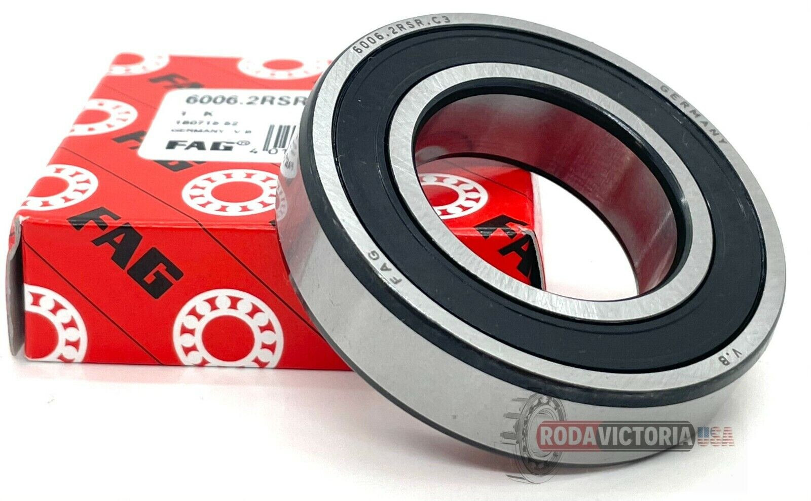 FAG 6006-2RS C3 BALL BEARING FOR YAMAHA OEM 93306-00612 30x55x13 mm 6006-2RSRC3