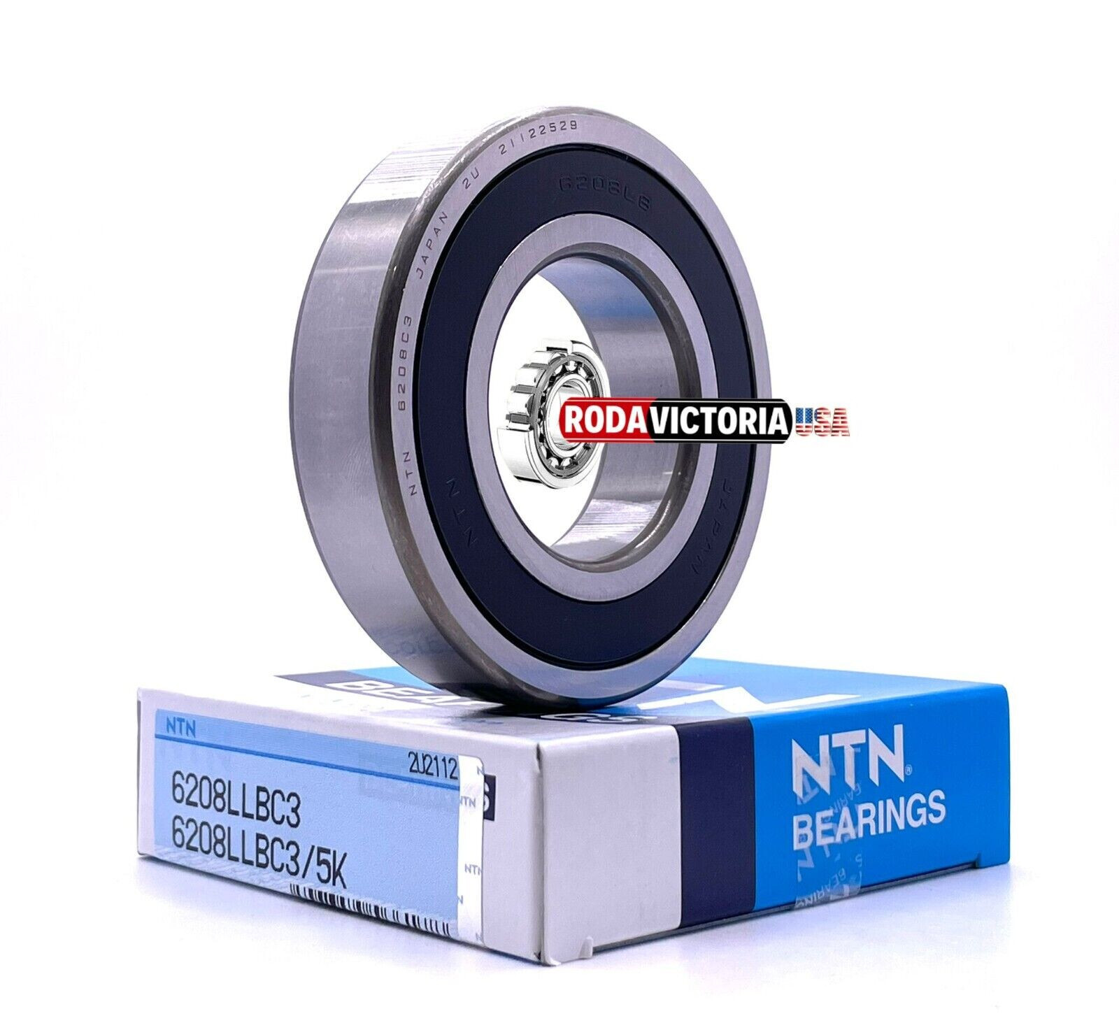 Deep groove ball bearing 6208 LLB C3/5K NTN – 40x80x18 mm 6208RS 6208 2RS