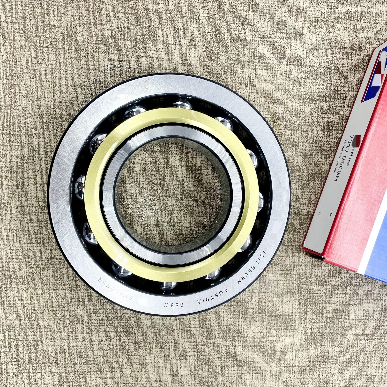 Fits For 7317 BECBM Single Row Angular Contact Ball Bearing US STOCK 7317BECBM