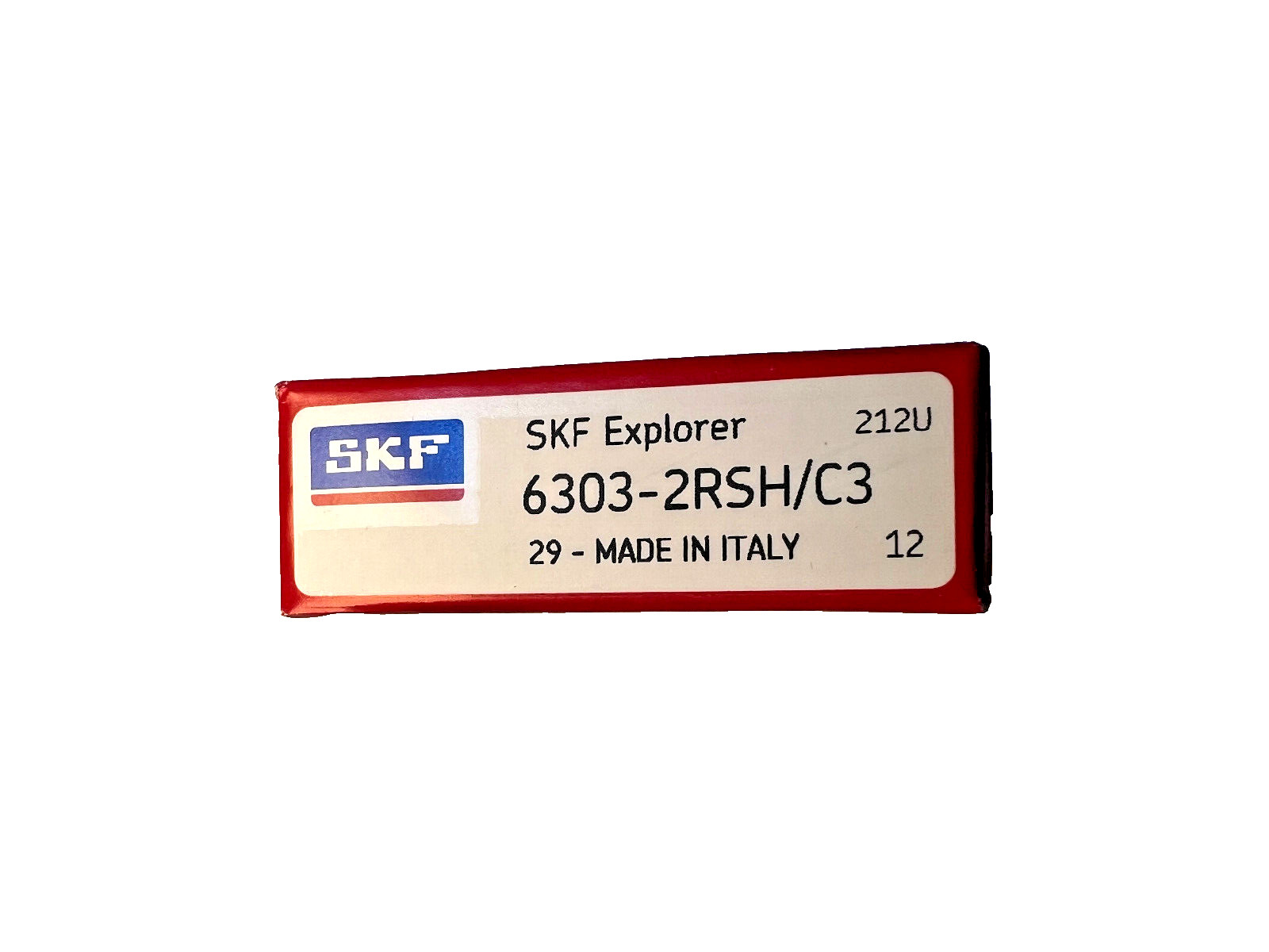 (2Pack) 6303-2RSH/C3 SKF Double Rubber Seal Ball Bearing 17x47x14mm NEW ITALY