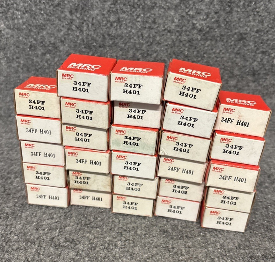 Lot of 28 – MRC 34FF H401 Single Row Ball Bearing 4mm ID x 16mm OD x 5mm W New