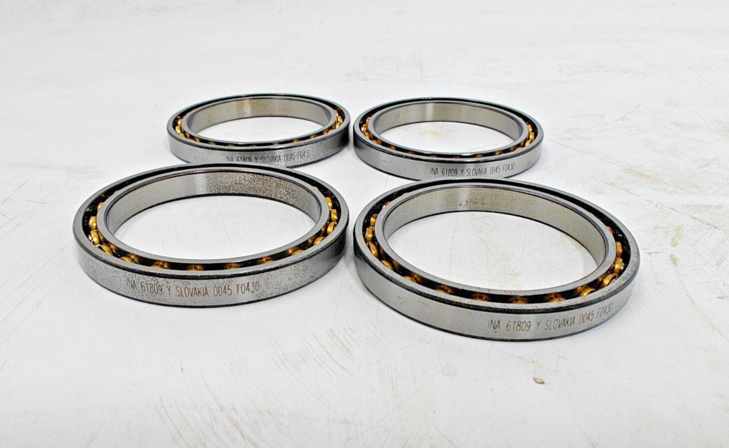61809-Y / 6809 INA Single Row Ball Bearing 45x58x7mm INA 61809 Y LOT OF 4