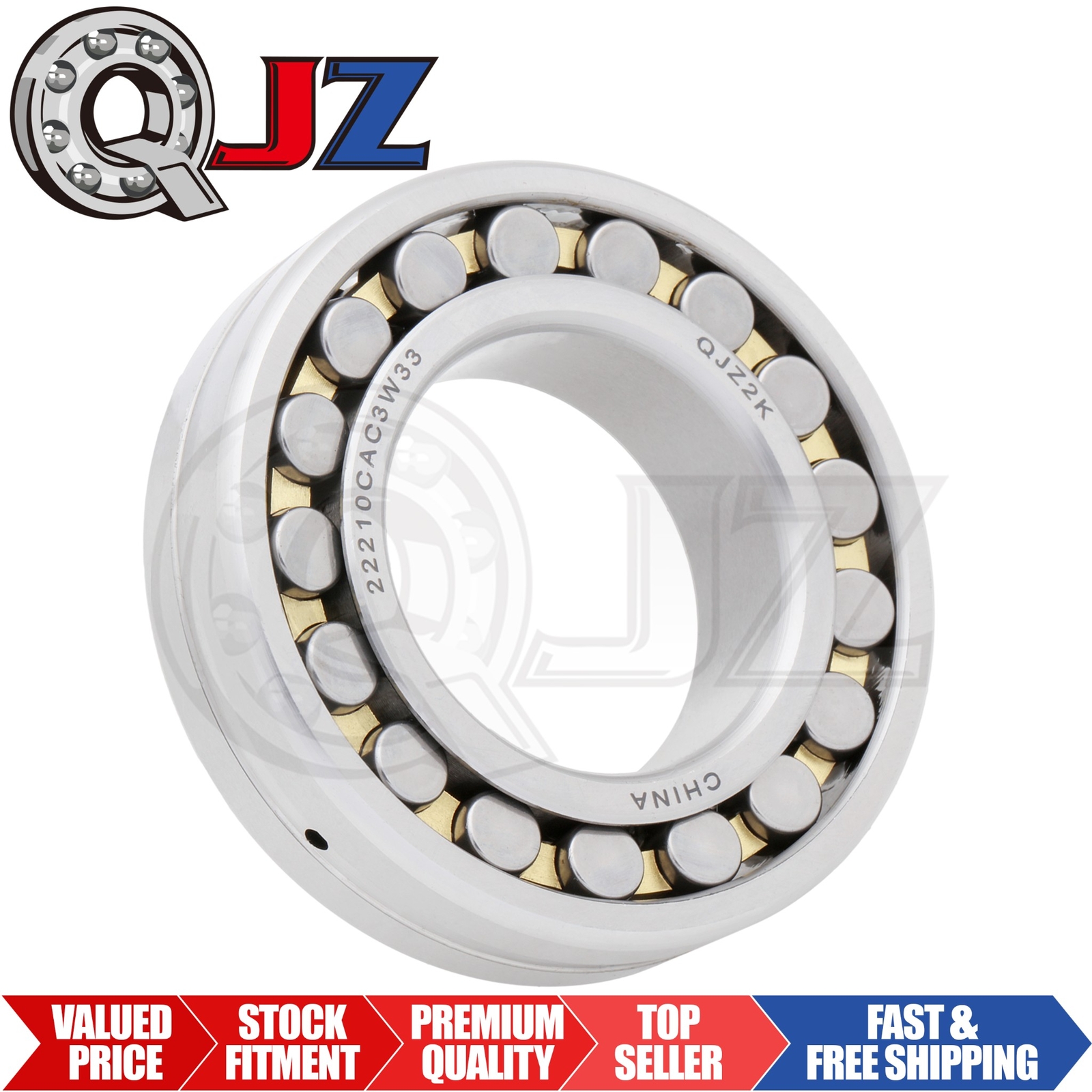 [Qty.1] New 22210CAC3W33 Spherical Roller Bearing [50mm ID x 90mm OD x 23 mm w]