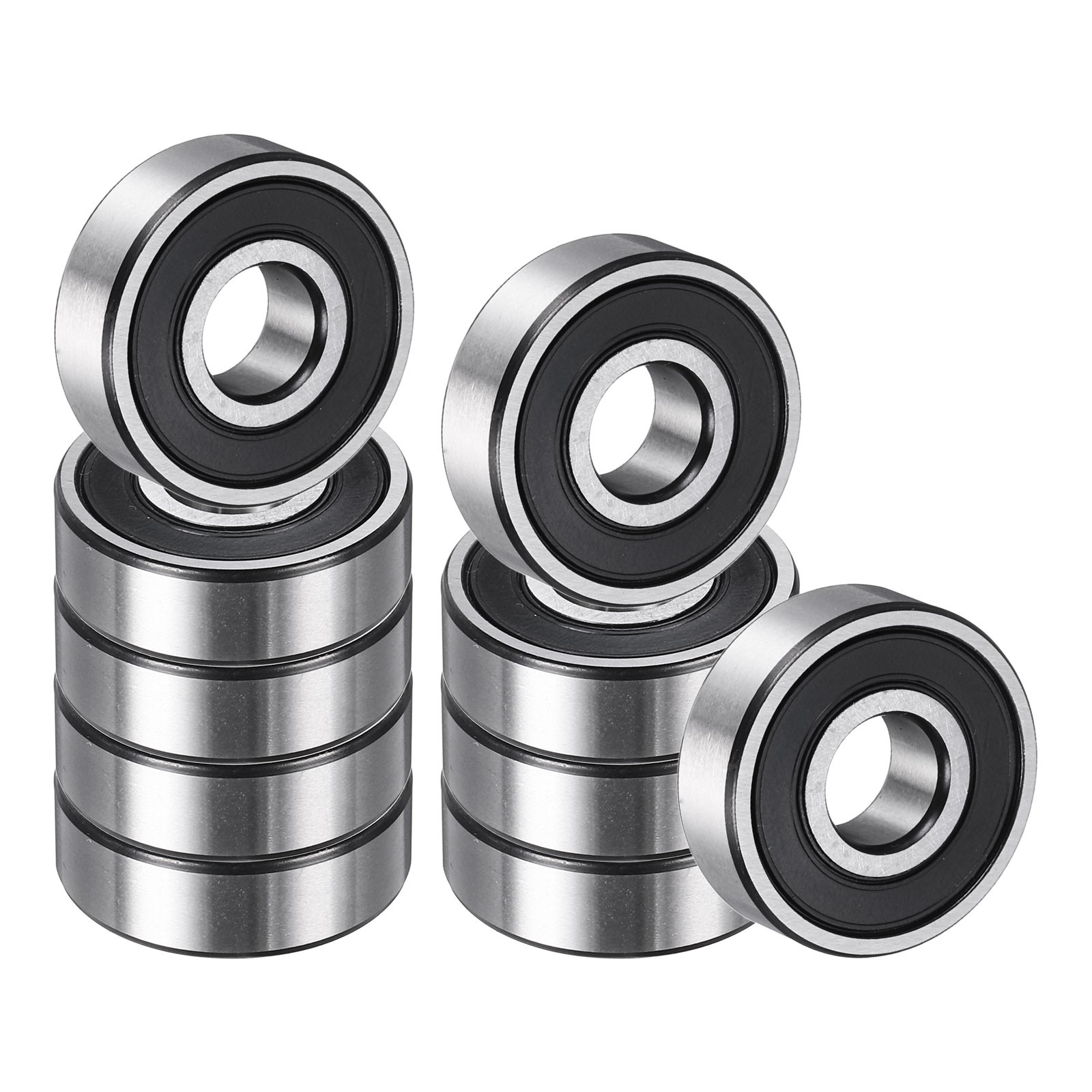 10 Pack 8 x 22 x 7mm 608 2RS Deep Groove Ball Bearings, ABEC5