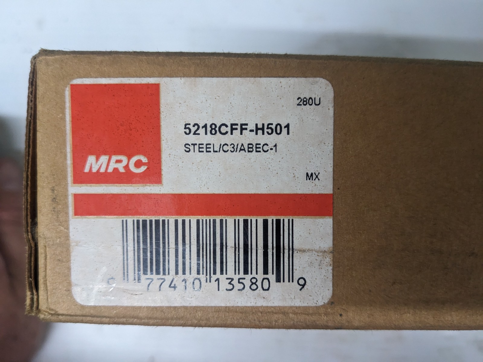 MRC 5218CFF H501 (C3) conrad type, shielded double row ball bearing, made in USA