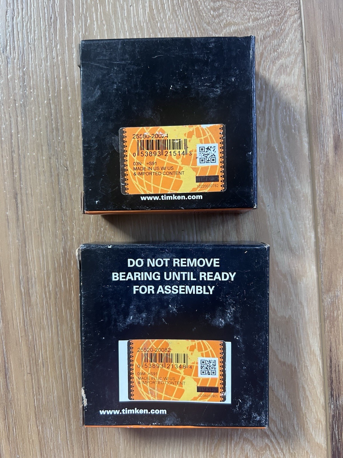 Timken SET45 Tapered Roller Bearing Set – Cone 25580-20024, Cup Race 25520-20082