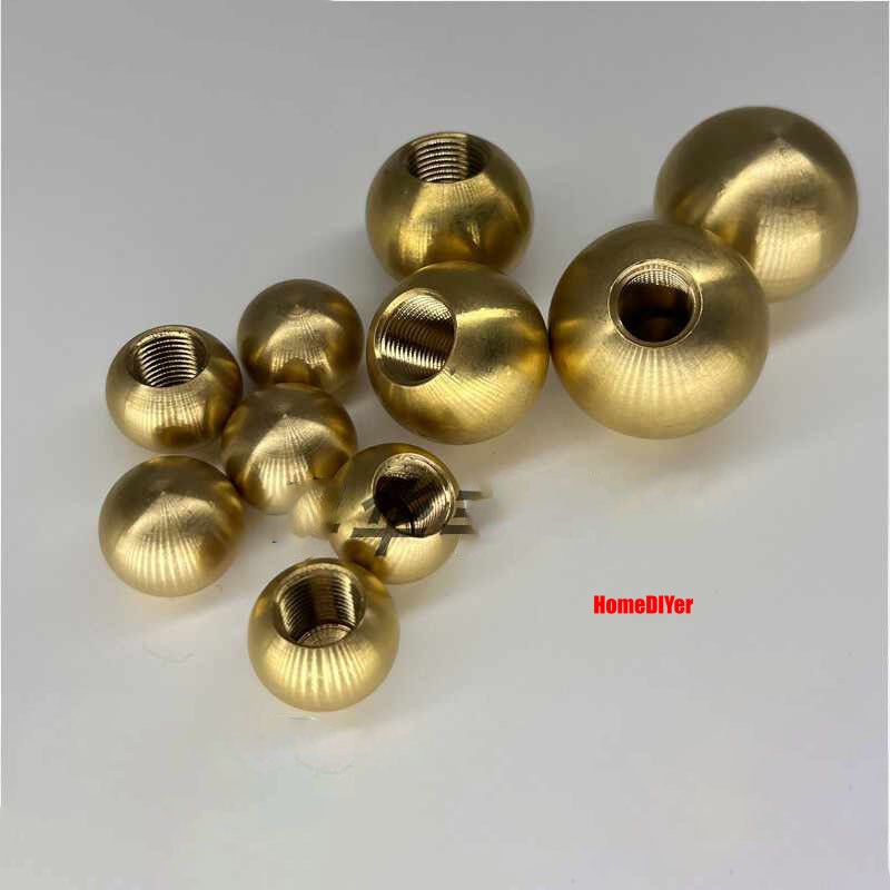 Loose Brass Balls With Threaded M4-M12 Solid Metal Bearing Ball Diameter 10~60mm