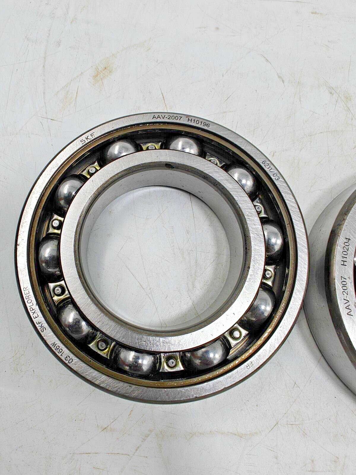 SKF 7211 BECBM & 6211 C3 Matched Pair Bearing 55x100x21mm