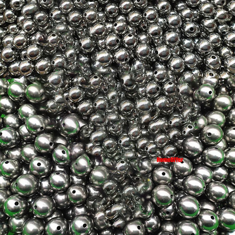 Dia 2mm-60mm Solid Stainless Steel Through Hole Balls Smooth Drilling Steel Ball