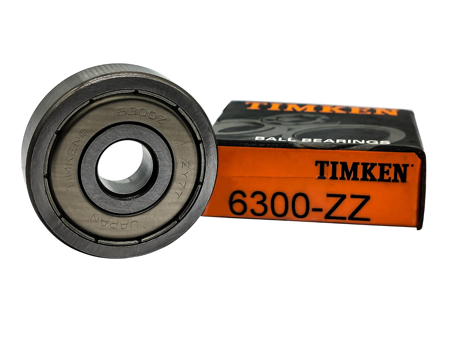 (Qty.4) TIMKEN 6300-ZZ made in Japan 10X35X11MM Double Metal Seal Ball Bearings