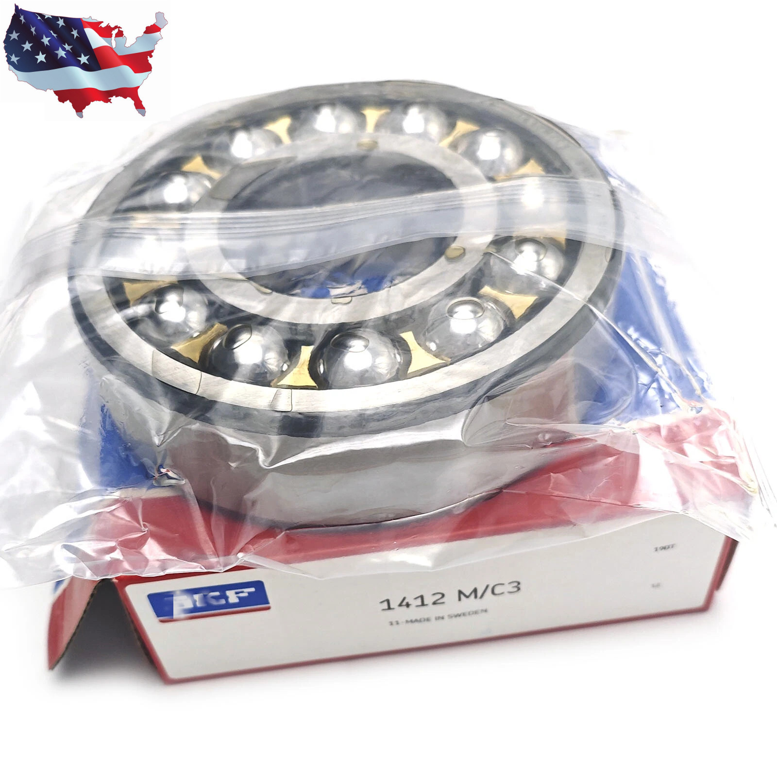 New Double Row Self Aligning Ball Bearing Fits For SKF 1412 M/C3 60x150x42