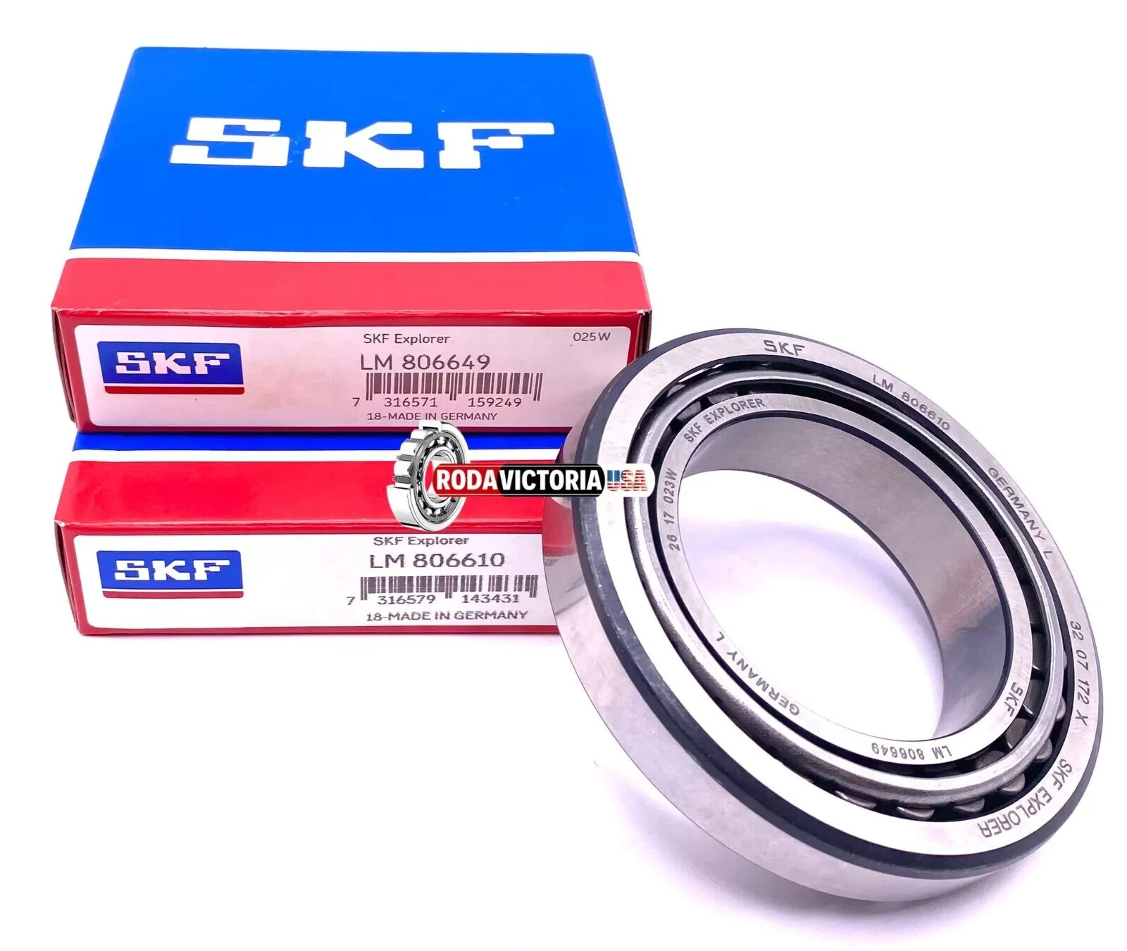 SKF GERMANY LM806649 LM806610 Tapered Roller Bearing 53.98×88.9×19.05 mm