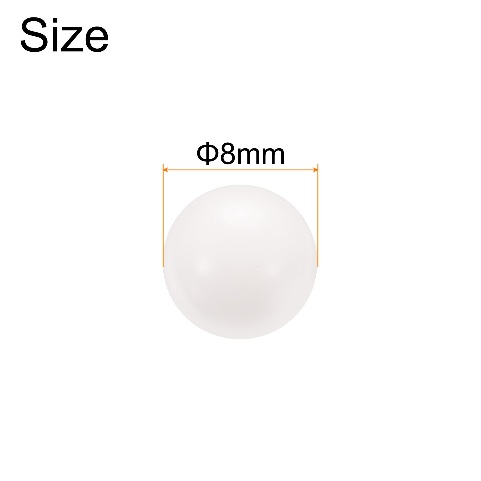 100pcs POM Bearing Balls 8mm Solid Plastic Bearing Balls