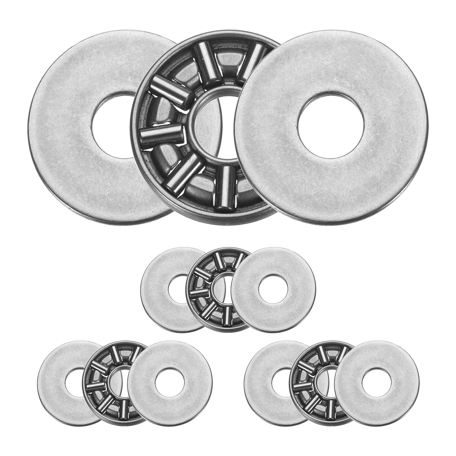 4 Sets AXK0619+2AS Thrust Needle Roller Bearings 6x19x4mm, P5 (ABEC 5)