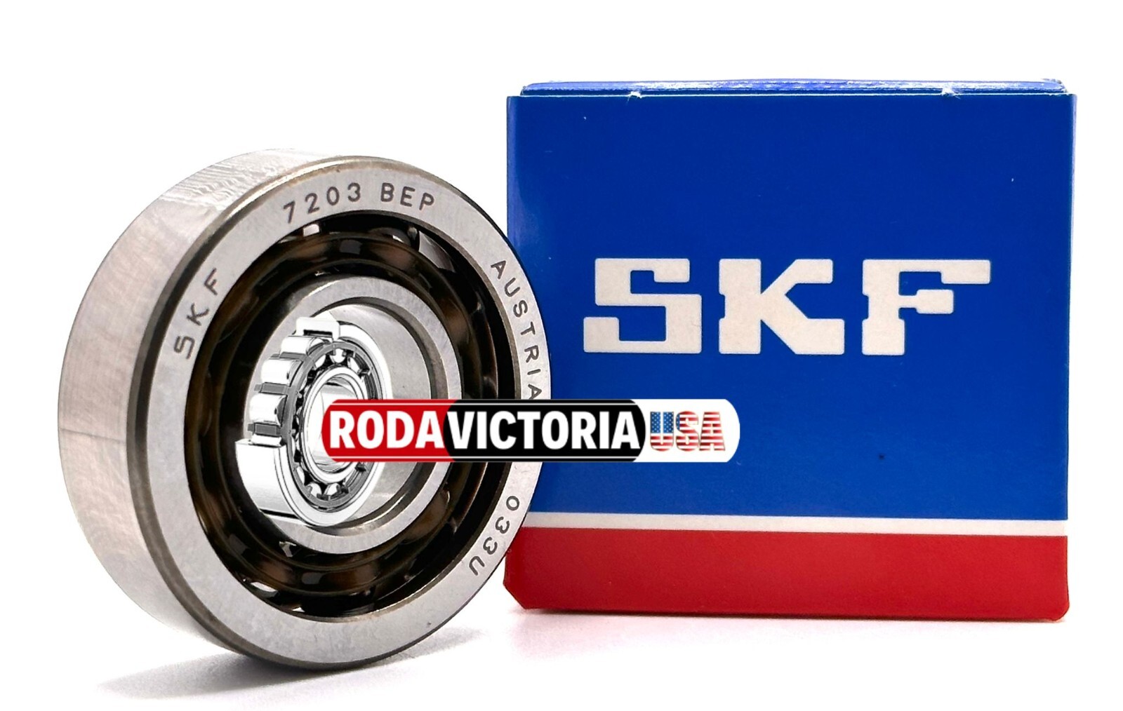 SKF 7203 BEP ANGULAR CONTACT BEARING MADE IN AUSTRIA A642 17x40x12 mm