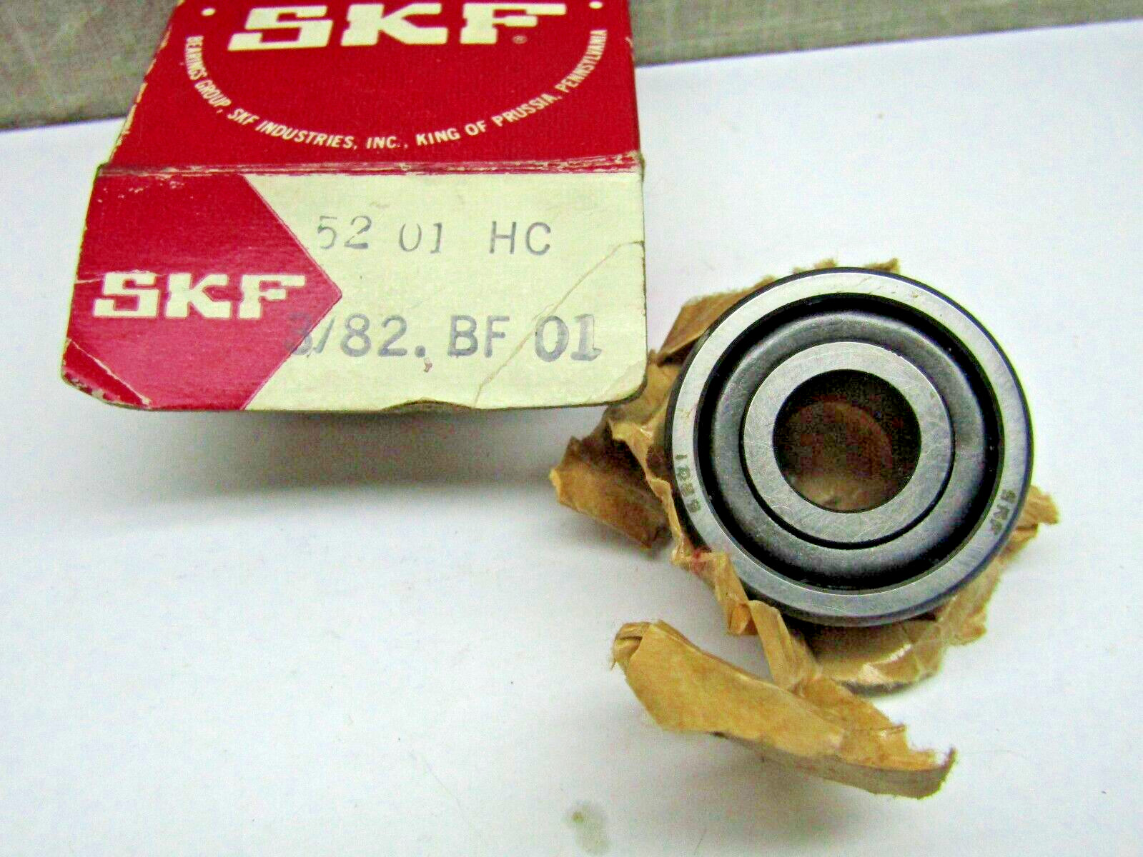 SKF 5201HC 12mm X 32mm X .625″ Open Angular Contact Bearing