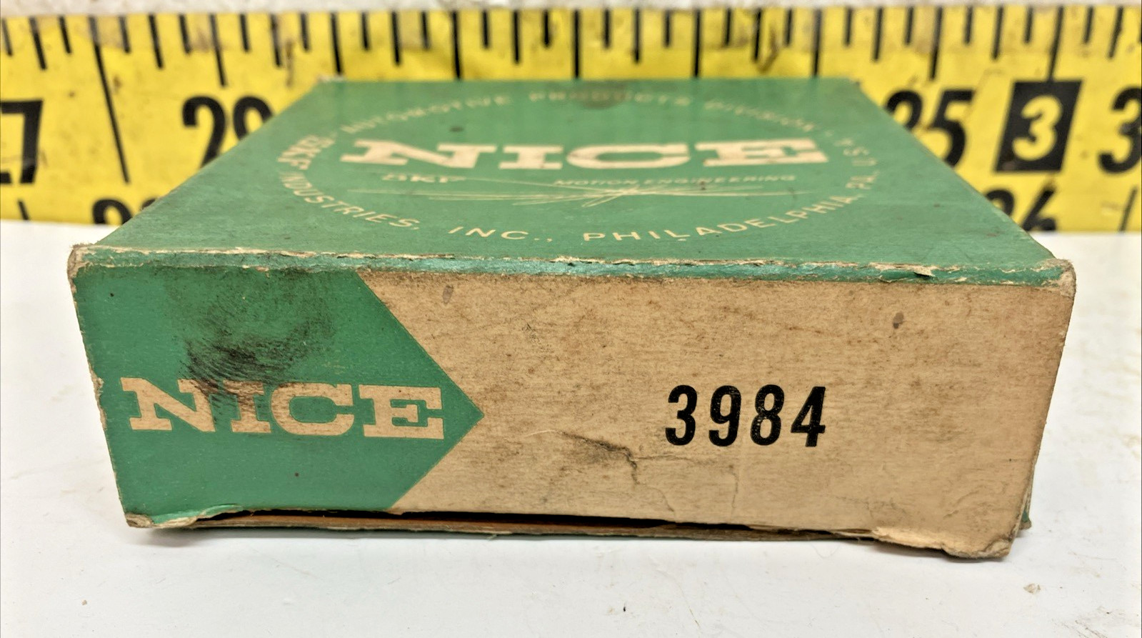 NOS NICE Tapered Roller Bearing Cone + Cup Set 3984/3920 Wheel/Trailer Axle (19)