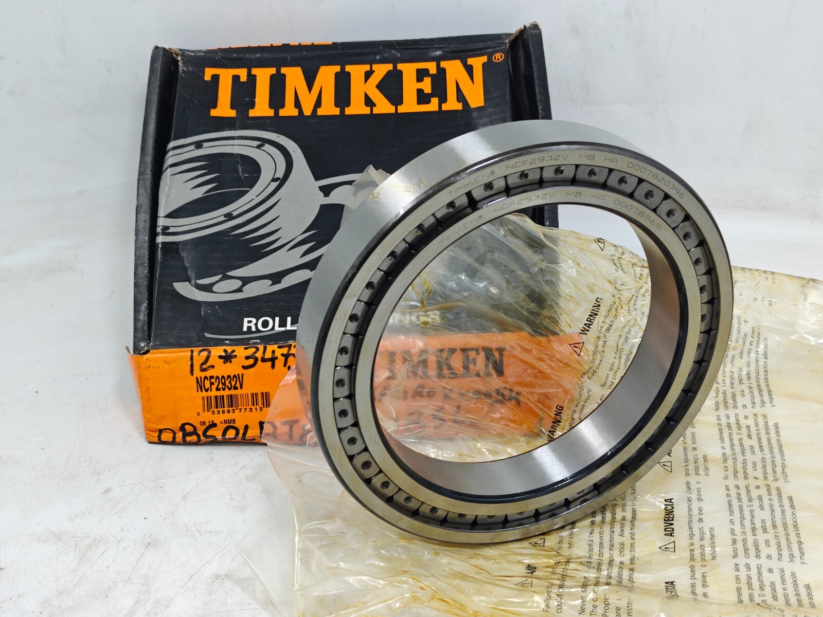 NCF2932V Timken Cylindrical Roller Radial Bearing – Full Complement 160x220x36mm