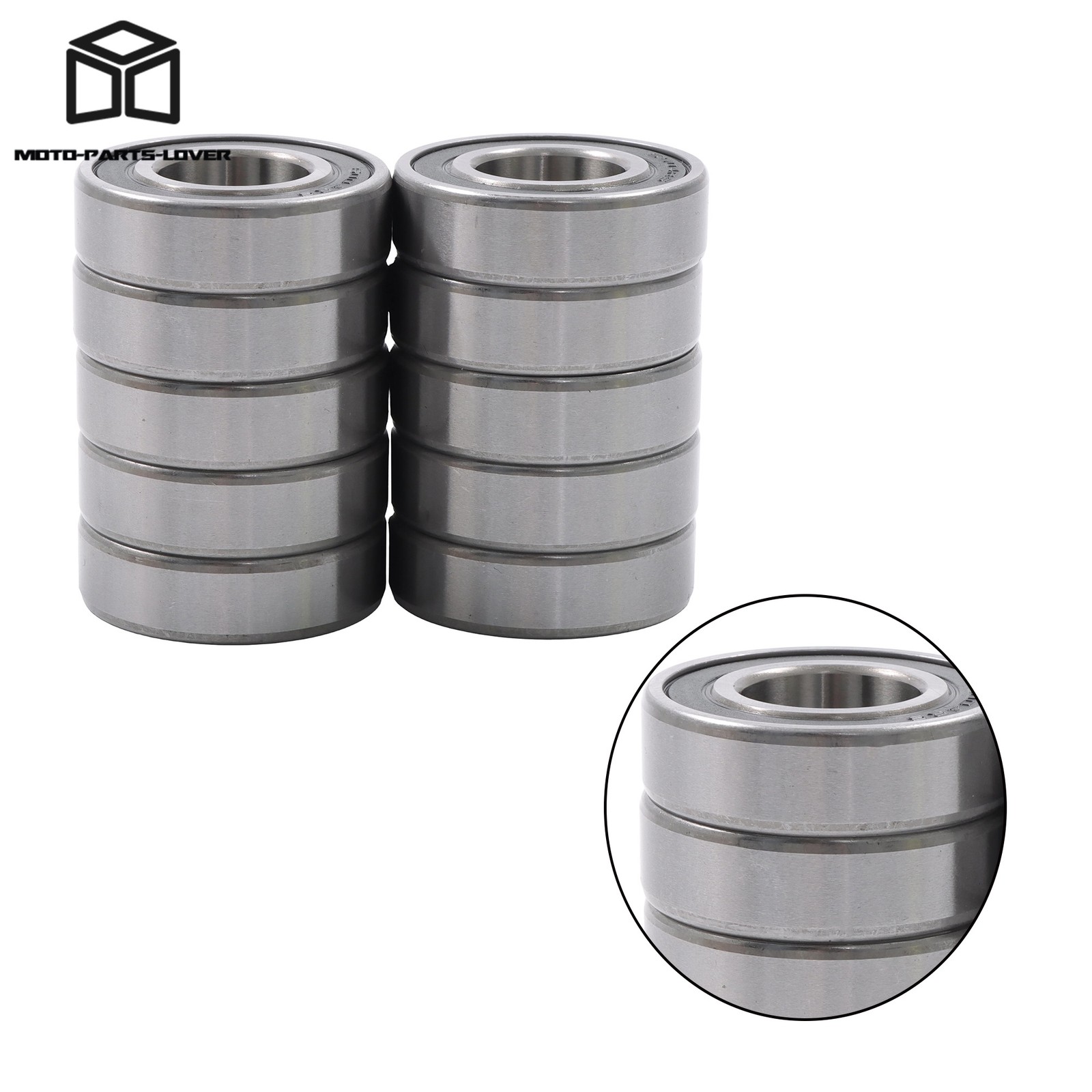 20x42x12mm 6004-2RS C3 Ball Bearings 10 Pack Premium Rubber Sealed Bearings