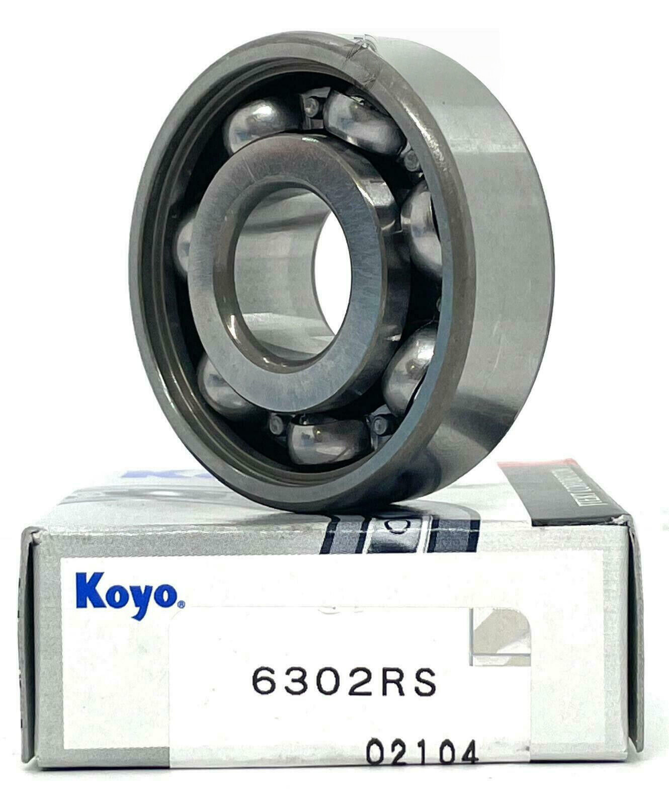 NEW KOYO 6302 RS Deep Groove Radial Ball Bearing 15x42x13mm JAPAN