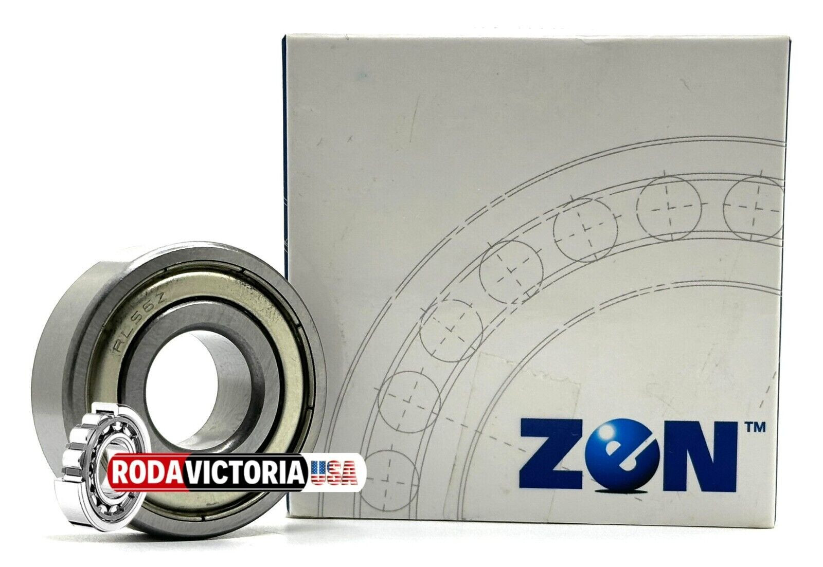 ZEN RLS6ZZ BALL BEARING, METAL SHIELDED ¾”x 1 7/8”x 9/16”