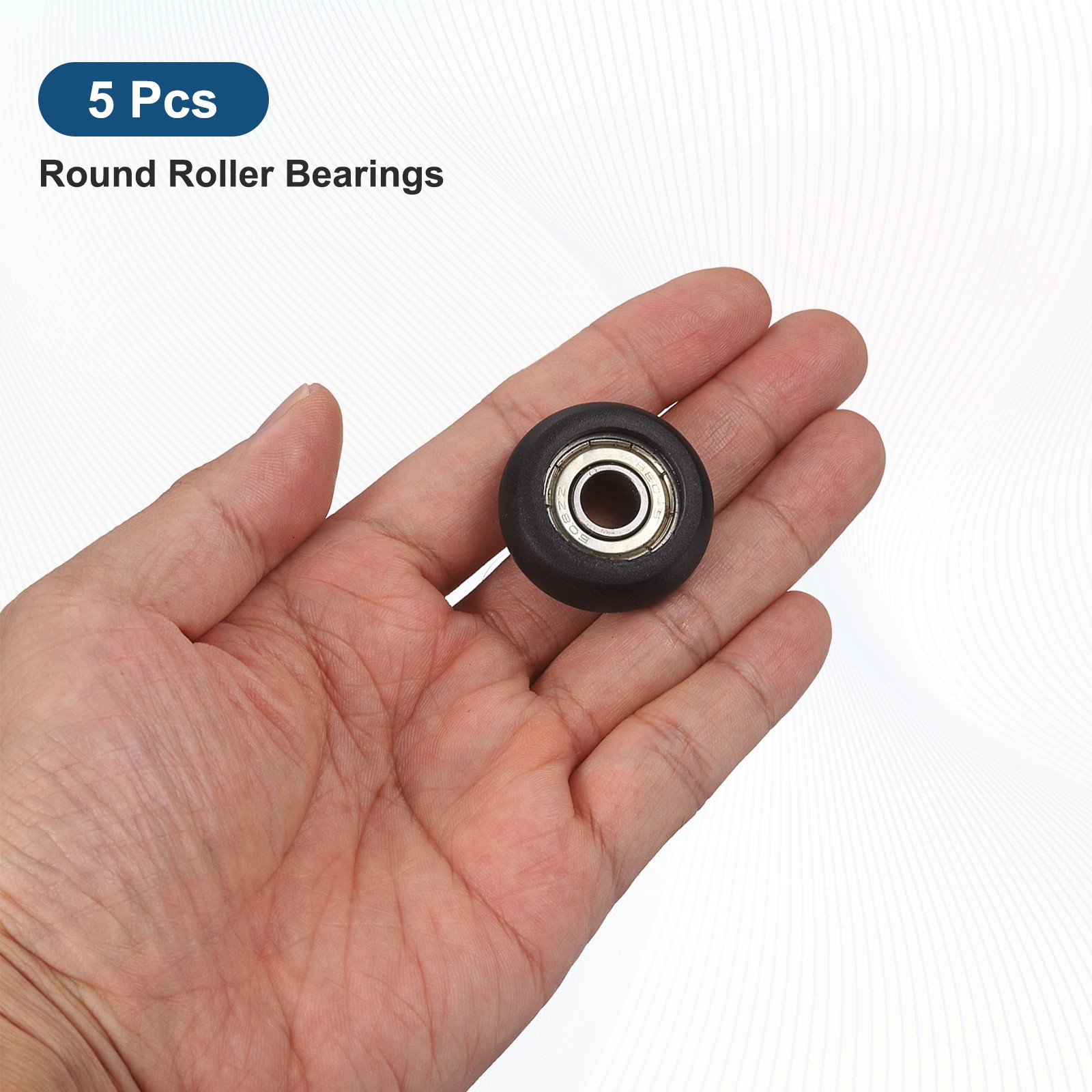 5pcs for GCr15 Shielded Chrome Steel Bearing 8x32x11.7mm + Black POM Guide