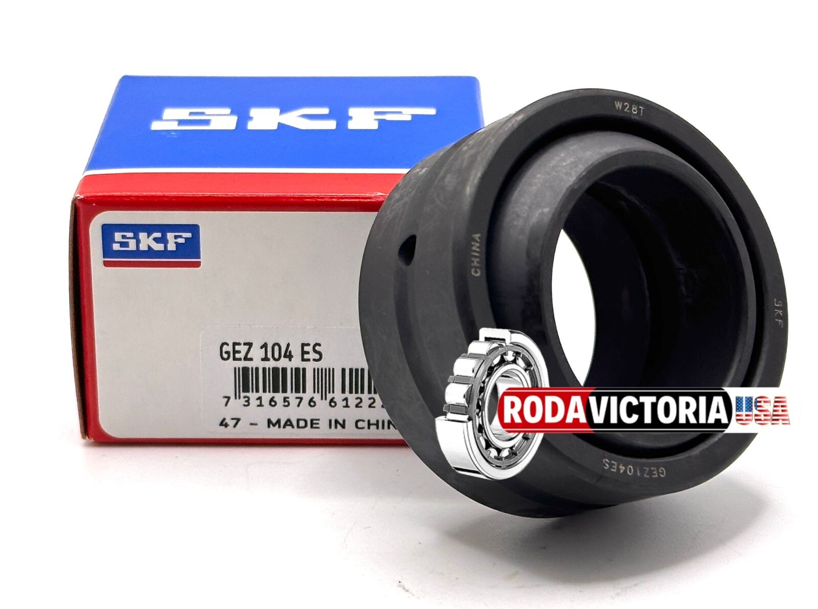 SKF GEZ104 ES RADIAL SPHERICAL PLAIN BEARING 1 1/4″ x 2″ x 15/16″