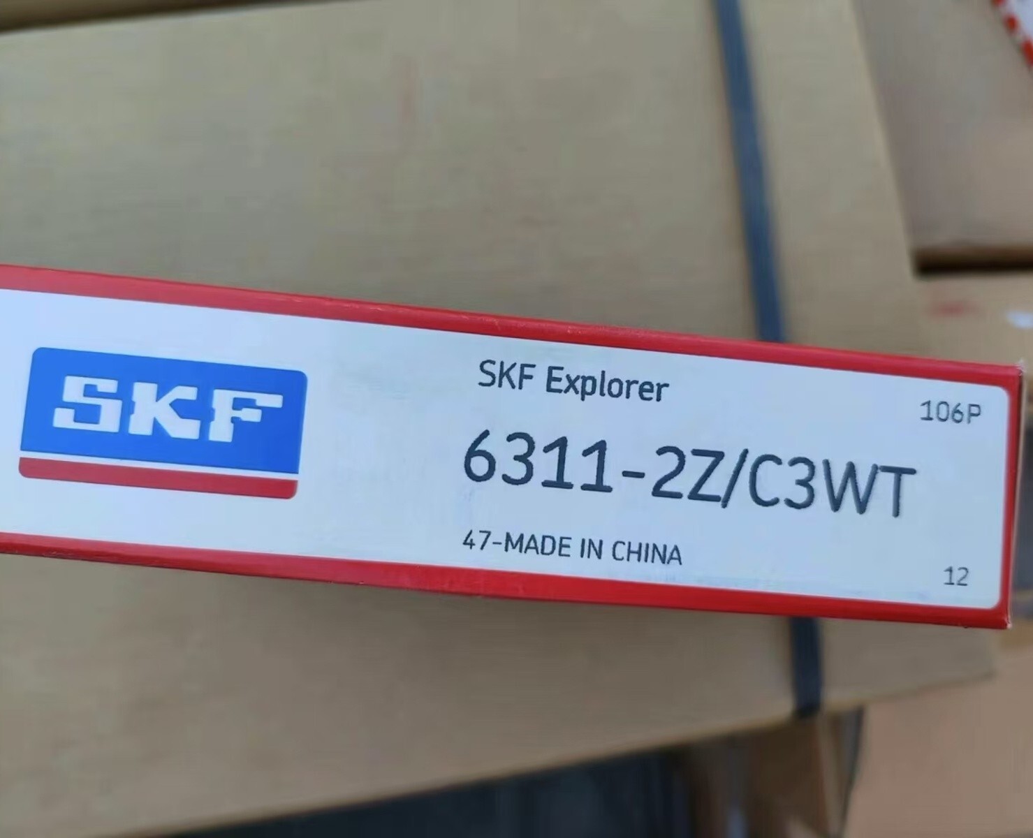 NEW SKF 6311-2Z/C3WT single row deep groove ball bearing 1PCS #DC