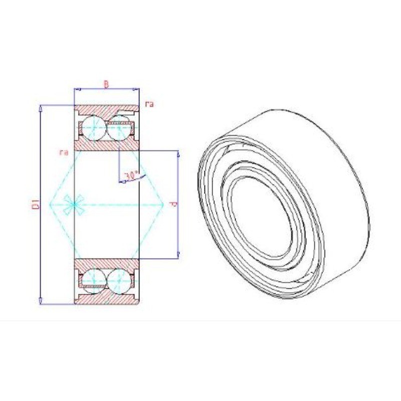 5307-M 1PCS SKF Double Row Angular Contact Ball Bearing 35x80x34.9mm Fast Ship