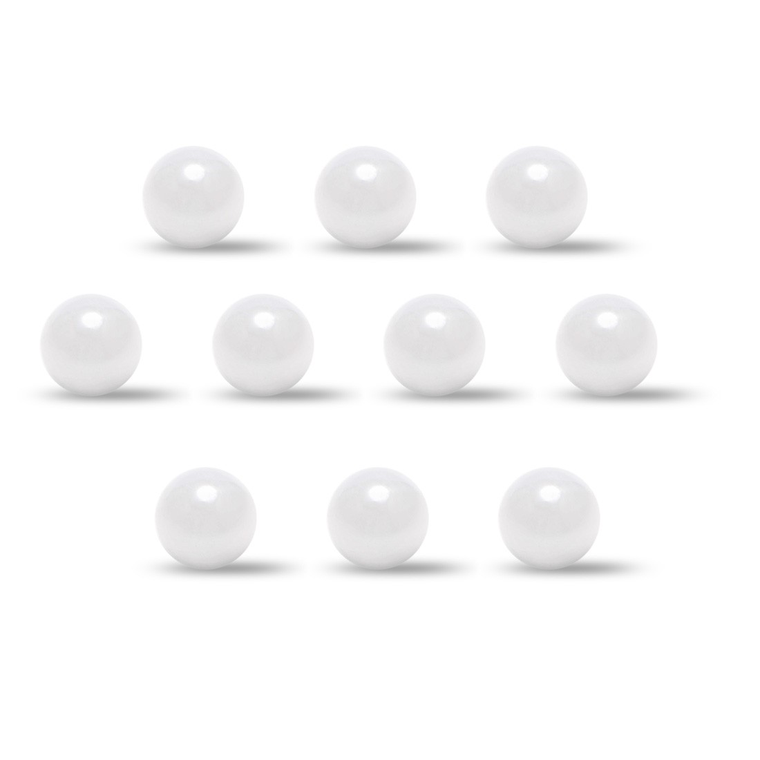 10pcs 2.5mm Ceramic Bearing Balls ZRO2 Zirconium Oxide Ball G10 Precision