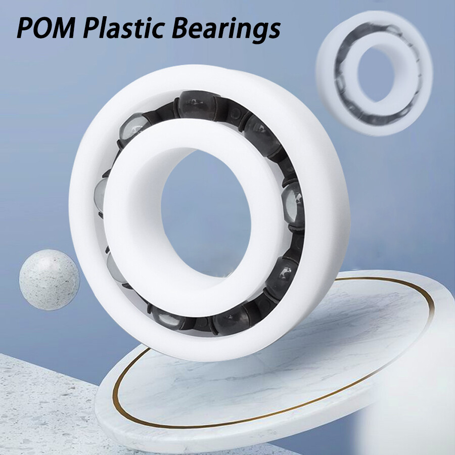 ID 3mm-60mm POM Plastic Deep Groove Ball Bearing Corrosion resistance Waterproof