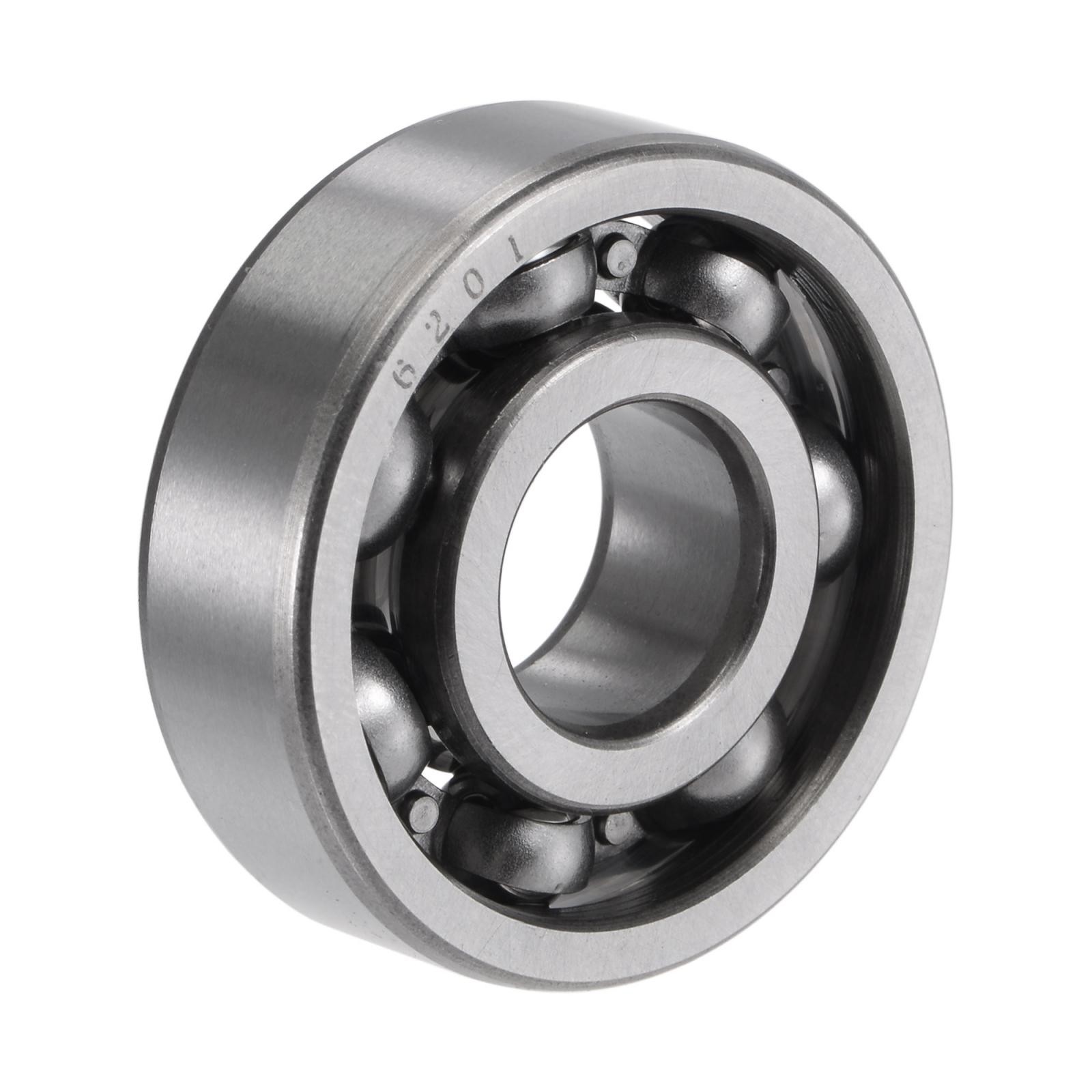 6201 Deep Groove Ball Bearings 12x32x10mm CN Open Type Chrome Steel