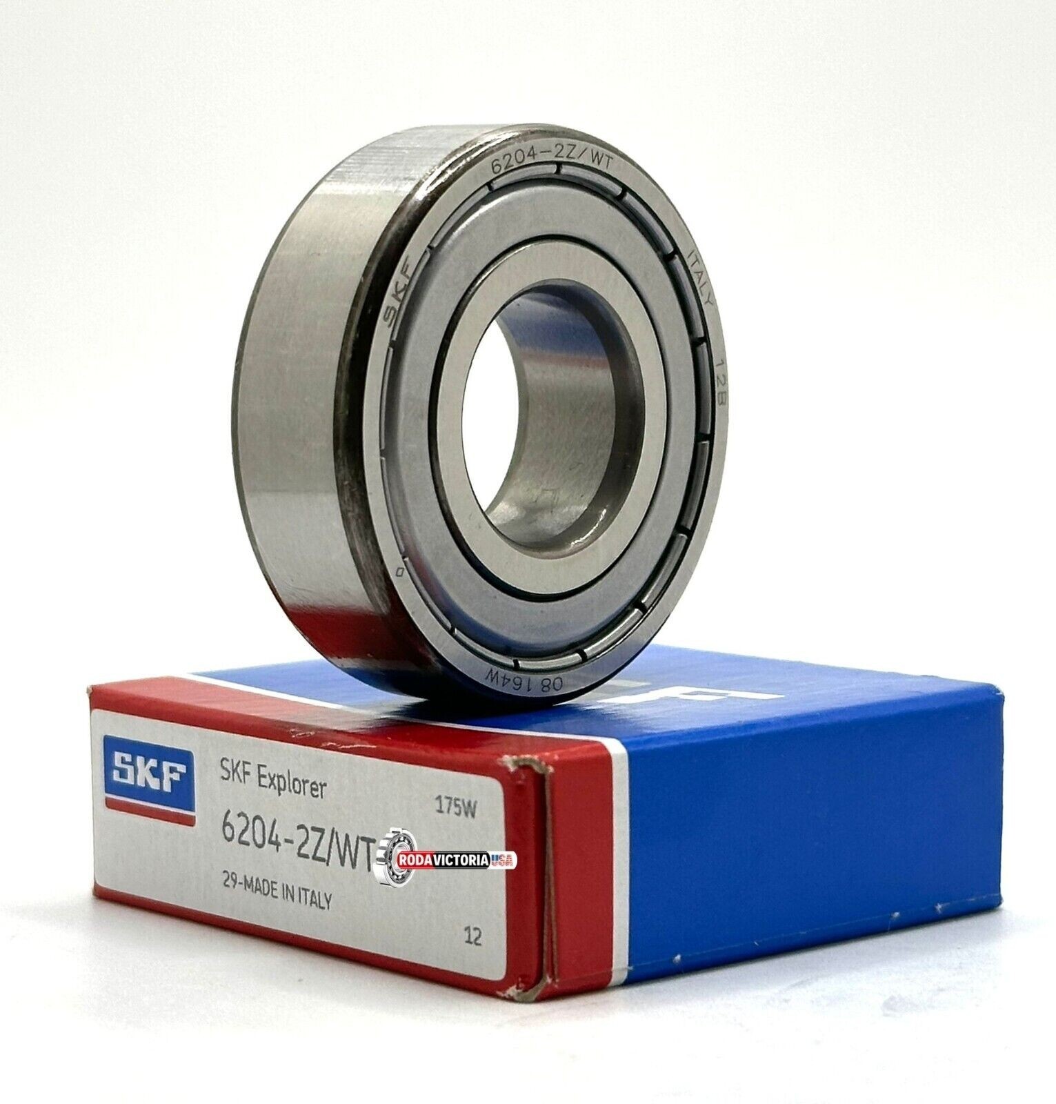 SKF 6204 ZZ WT BALL BEARING, METAL SHIELDED HIGH TEMPERATURE 20x47x14mm