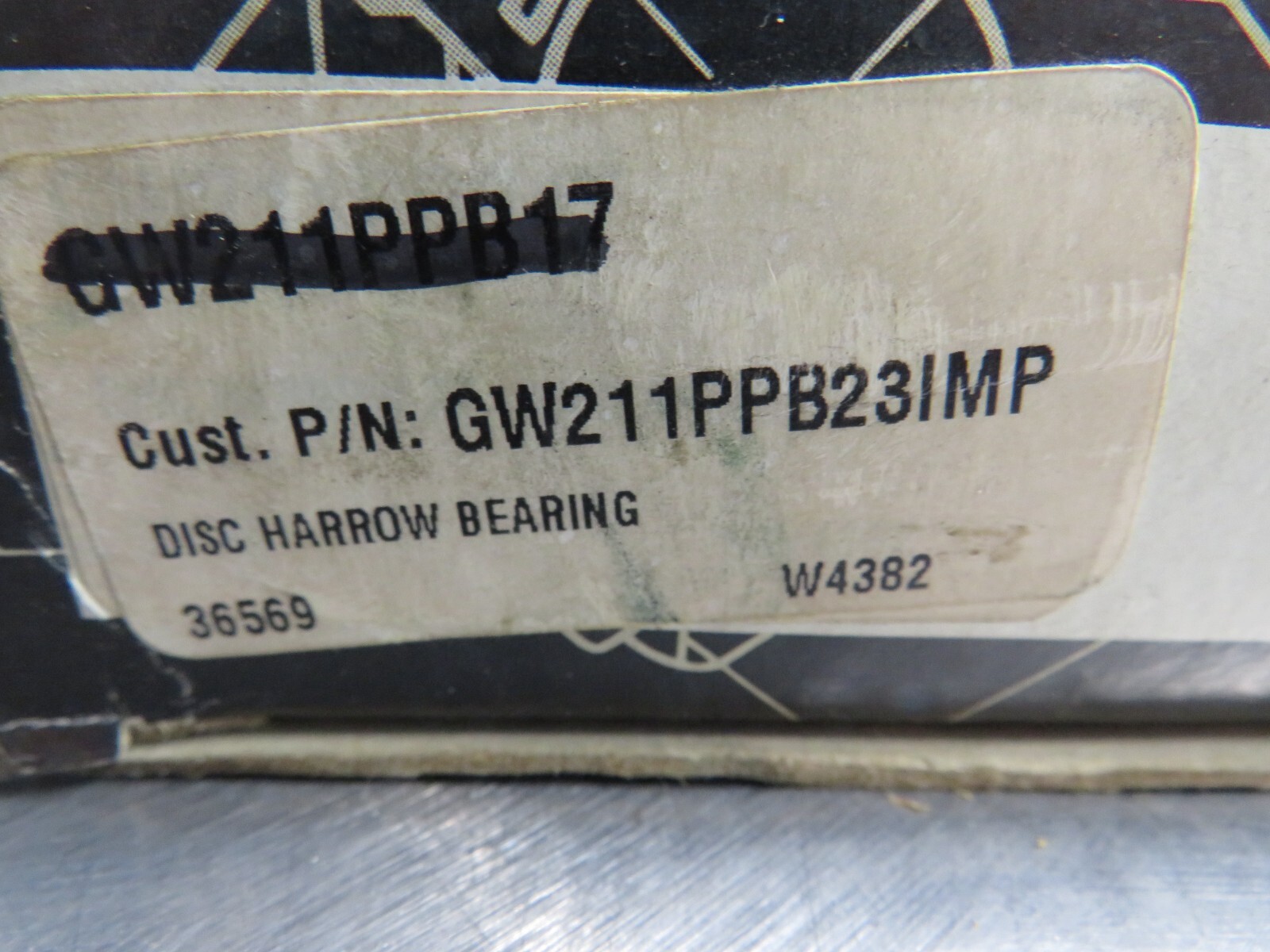 Peer GW211PPB17 Disc Harrow Bearing
