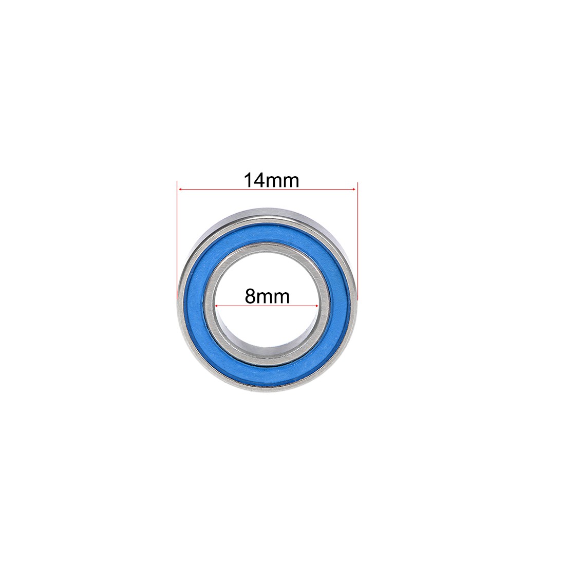20Pcs Z2 8x14x4mm Ball Bearings Double Sealed Chrome Steel