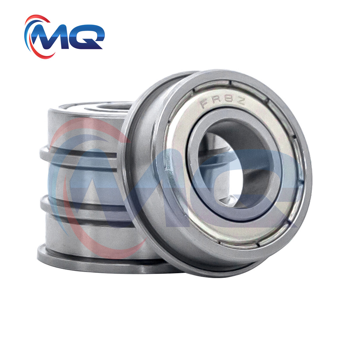 Set of 4 New FR8-ZZ Flanged Metal Shield Ball Bearings, 1/2″x1-1/8″x5/16″,FR8 ZZ