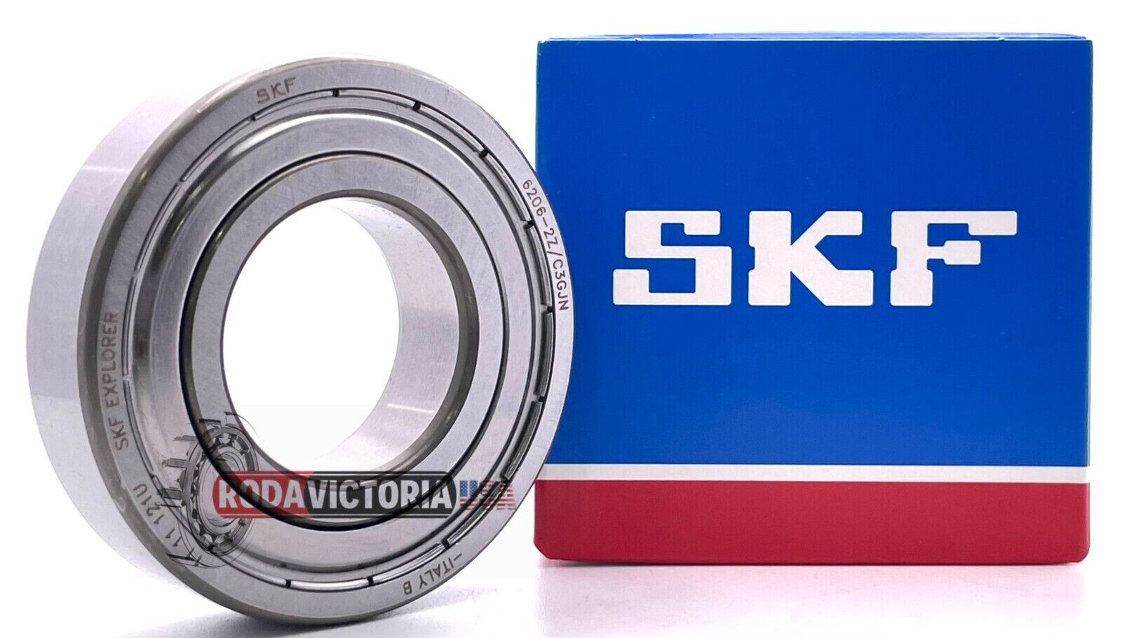 SKF 6309 ZZ C5 DEEP GROOVE BALL BEARING, METAL SHIELDED 45x100x25mm