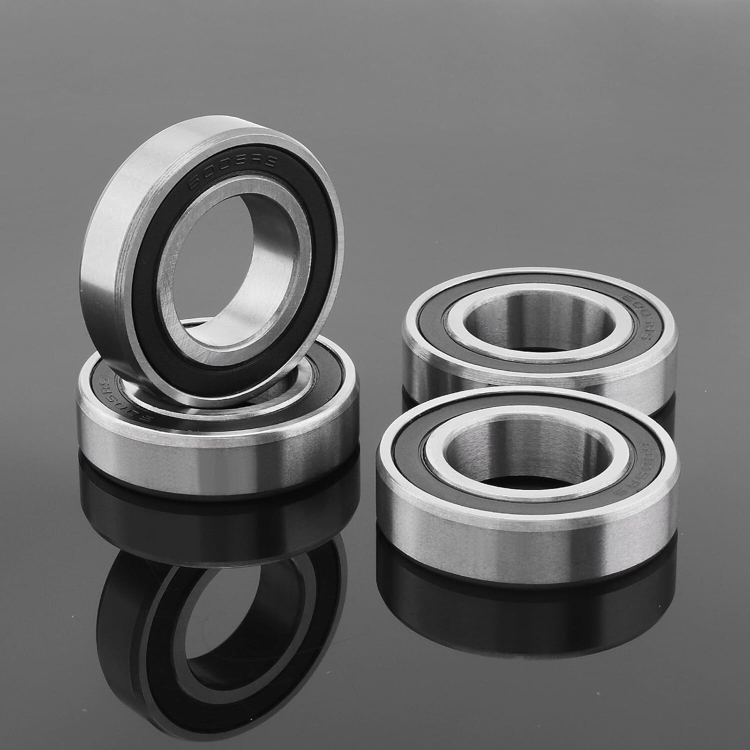 qty. 10 CLAHJQX 10 Pcs 6005RS Bearing 6005 2RS Deep Groove Ball Bearing 25x47x12