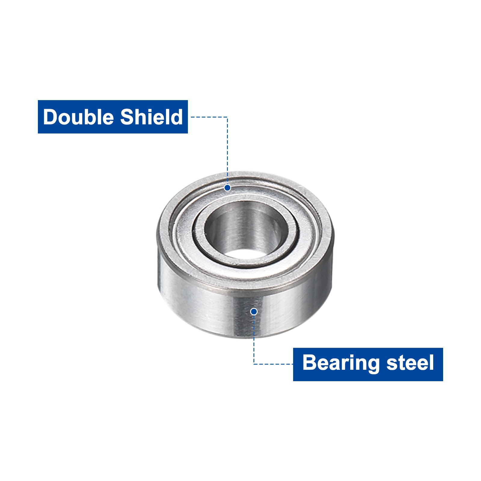 12Pcs MR104ZZ Deep Groove Ball Bearings 4mm ID 10mm OD 4mm Width Bearing