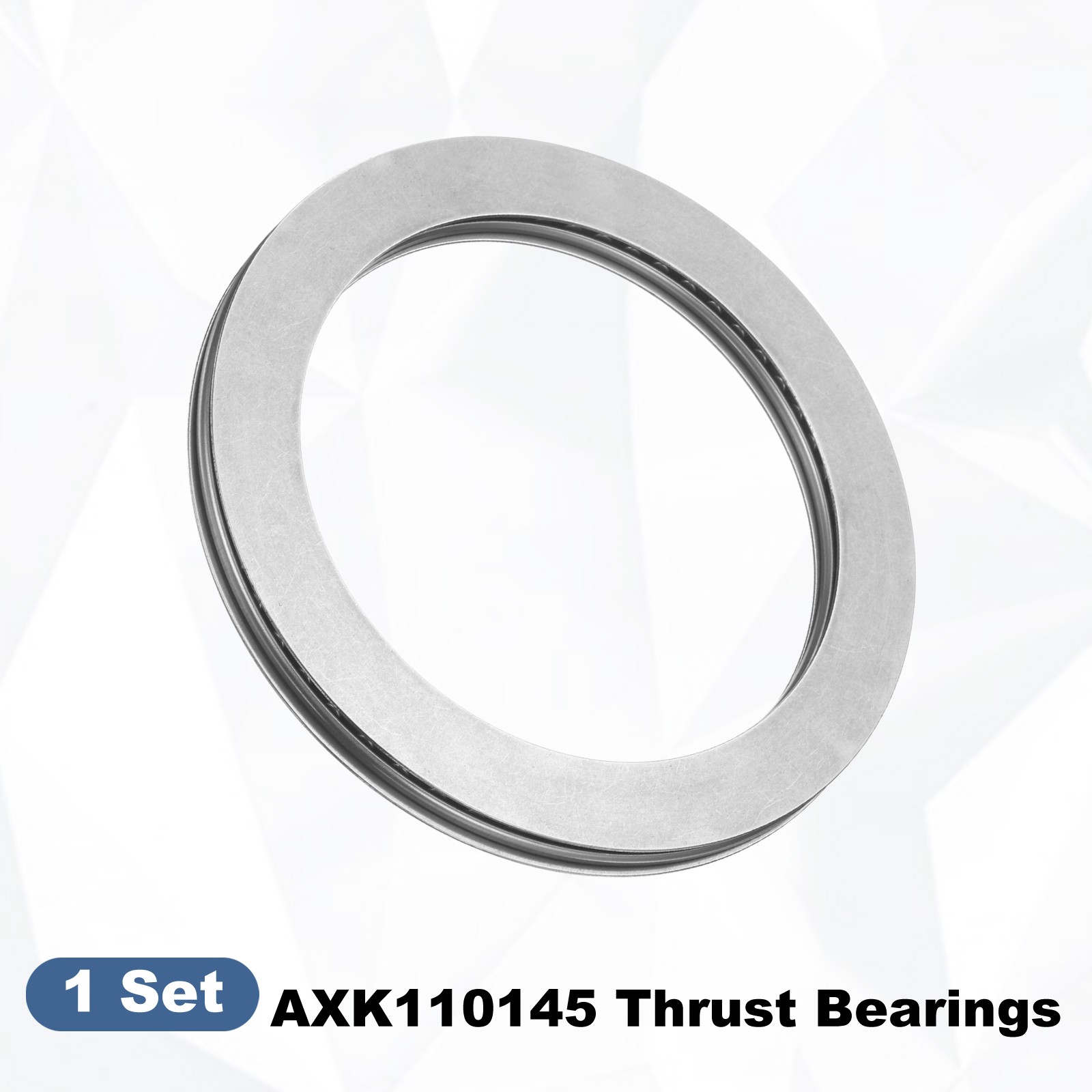 110x145x6mm AXK110145 Chrome Steel Needle Roller Thrust Bearings w Washers