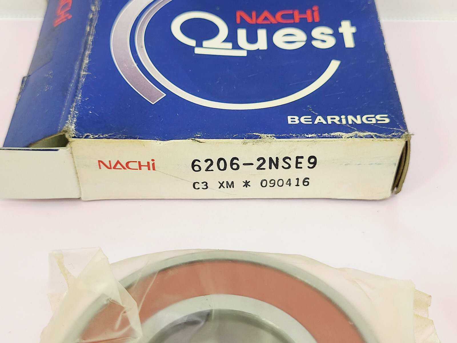 (Lot of 2) Nachi Quest 6206-2NSE9 Deep Groove Bearing 30mm Bore – New