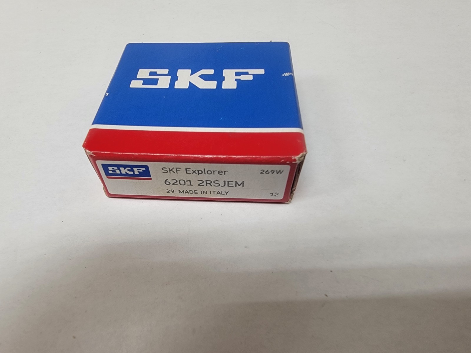 New Sealed SKF 6201 2RSJEM Deep groove ball bearing, 12 mm bore diameter