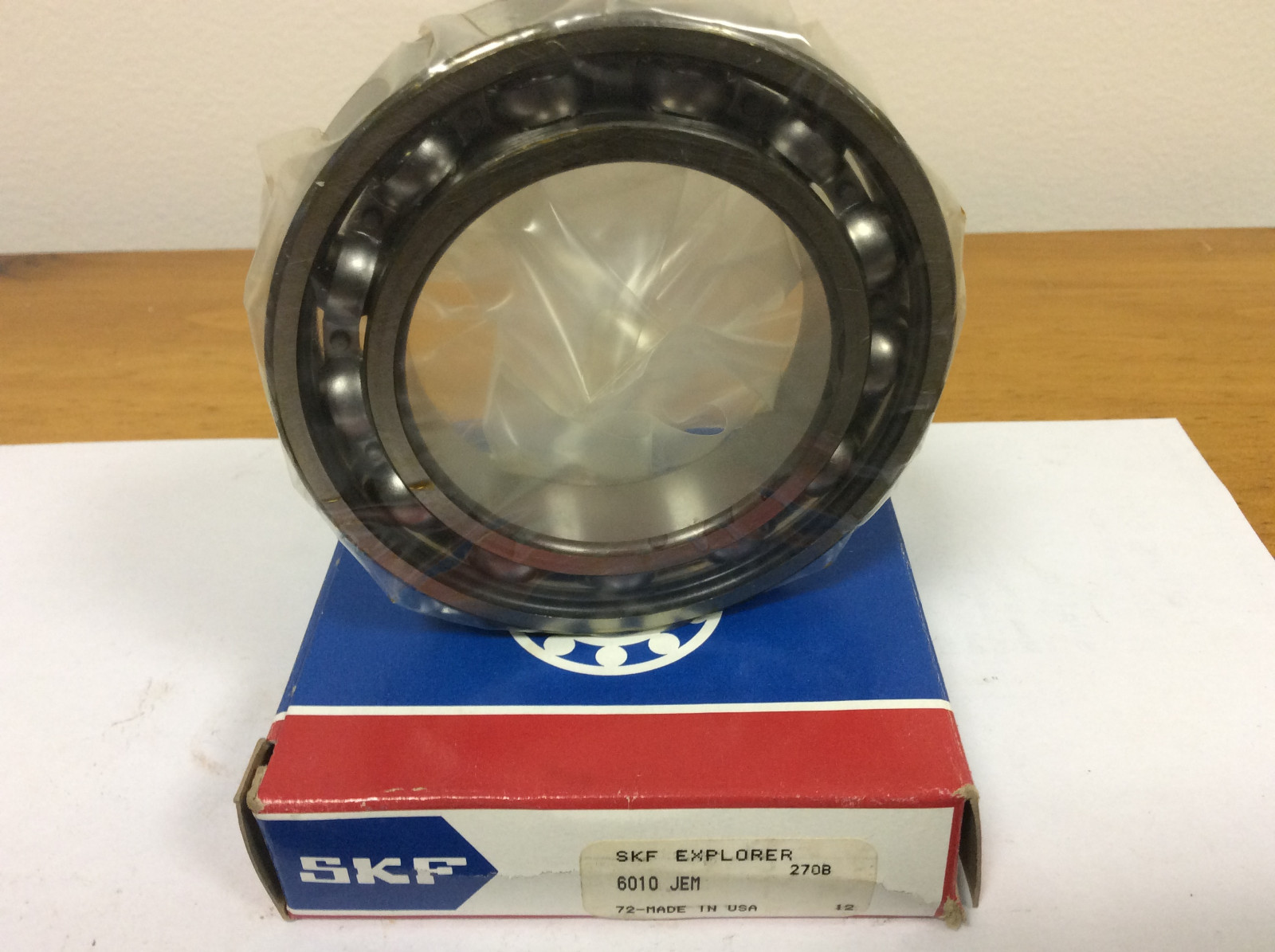 SKF Explorer 6010 JEM Deep Groove Bearing, 50mm ID X 80mm OD X 16mm Width