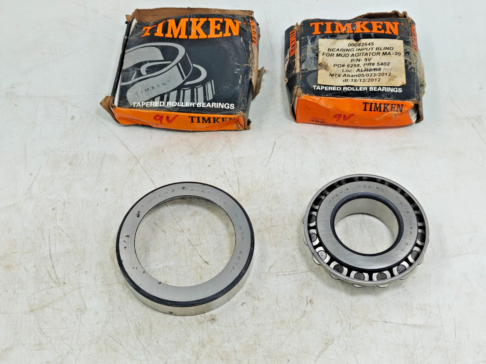 72218C/72487 Timken Tapered Roller Bearing Cone&Cup Timken 72218C – 72487 USA