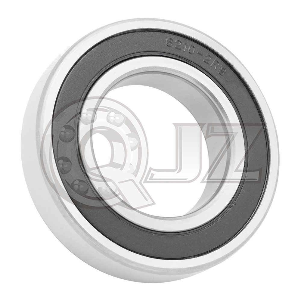 [Qty.8] 6210-2RS Radial/Deep Groove Ball Bearing [50 mm ID x 90 mm OD x 20 mm W]