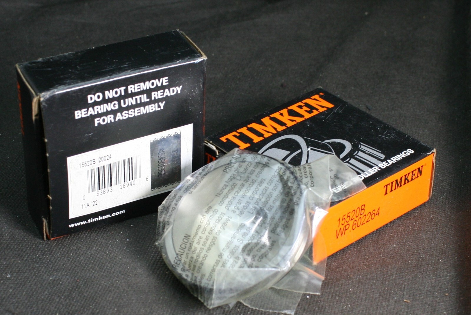 One (1) Timken 15520-B Tapered Roller Bearing Flanged Cup 2-1/4″ OD USA NEW